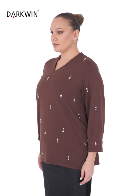 B3851 DARKWIN BLUZ ACIK KAHVE - DARKWIN (1)