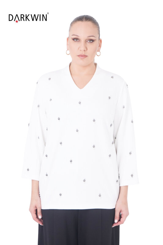 B3851 DARKWIN BLUZ EKRU - 1