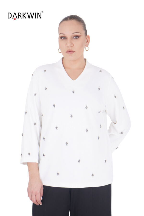 B3851 DARKWIN BLUZ EKRU - 4