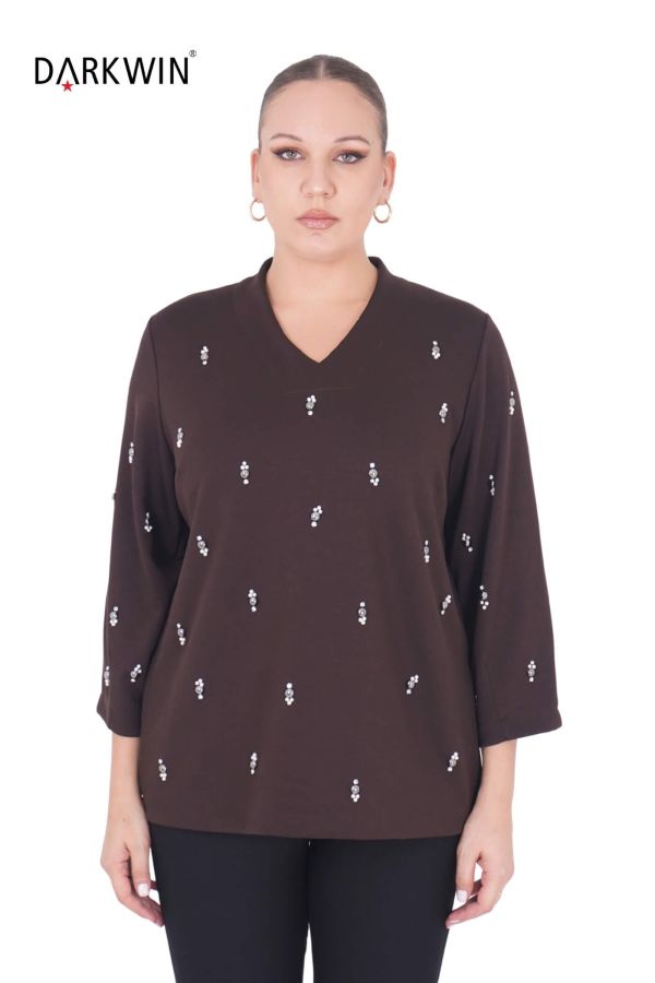 B3851 DARKWIN BLUZ KAHVE - 1