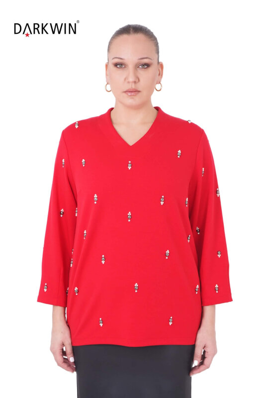 B3851 DARKWIN BLUZ KIRMIZI - DARKWIN