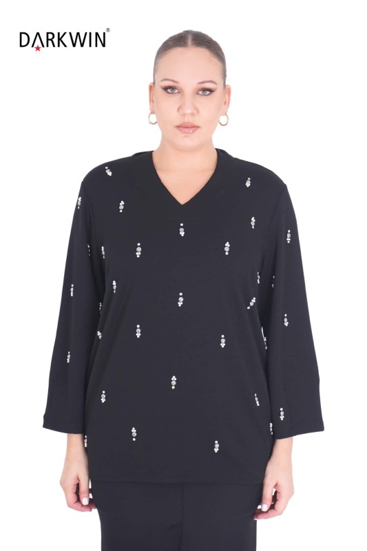 B3851 DARKWIN BLUZ SIYAH - DARKWIN