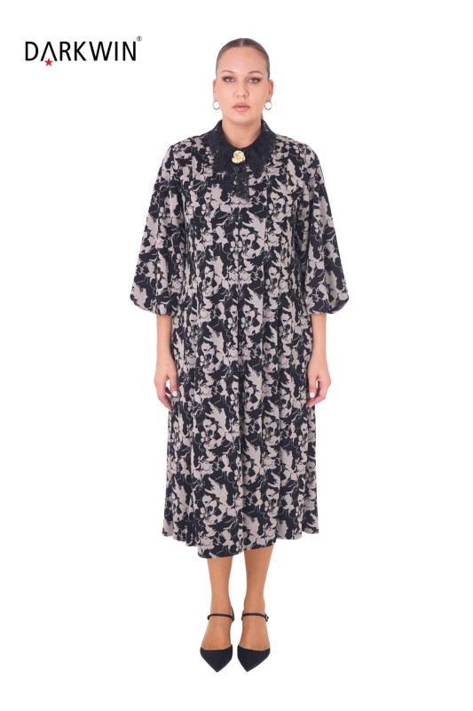 DARKWIN - B3853 DARKWIN ELBİSE DESENLI DARKWIN - B3853 DARKWIN ELBİSE DESENLI