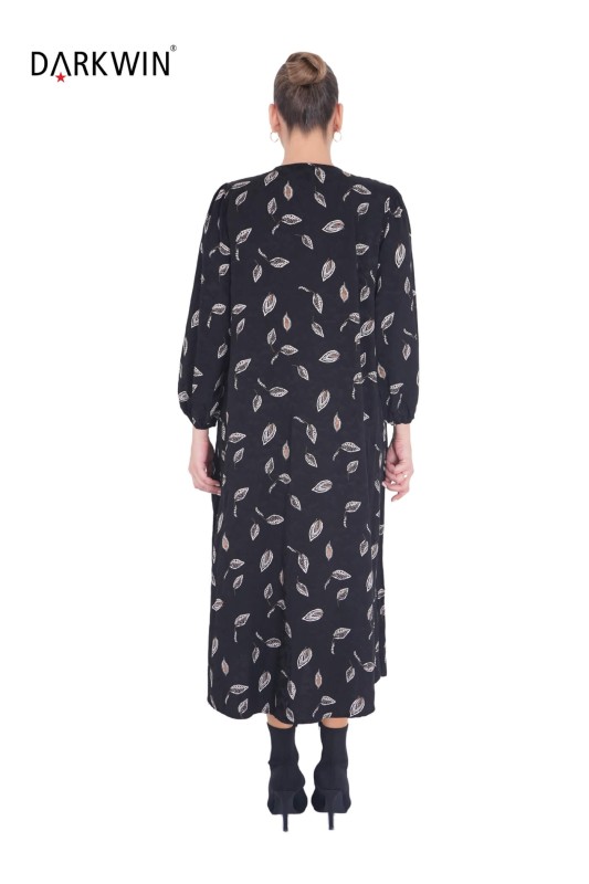 B3858 DARKWIN ELBİSE SIYAH - Thumbnail