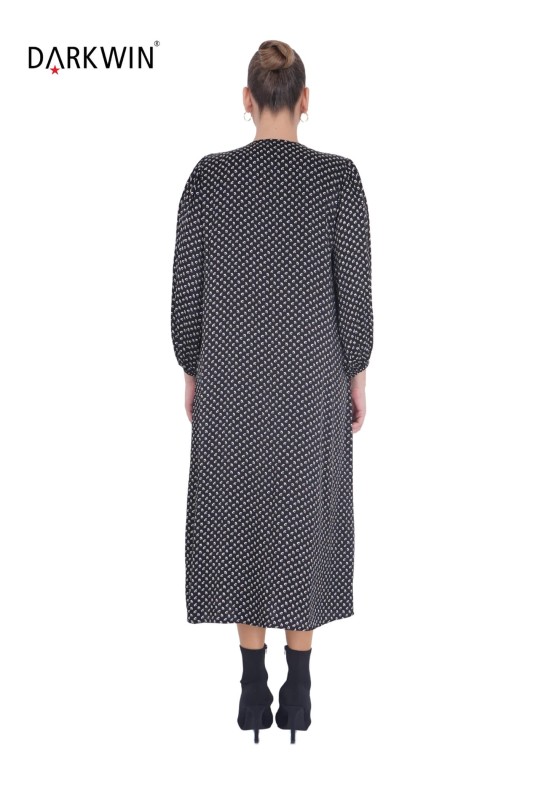 B3858 DARKWIN ELBİSE SIYAH - Thumbnail