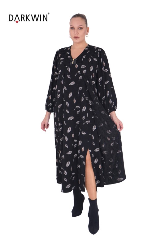 B3858 DARKWIN ELBİSE SIYAH - Thumbnail