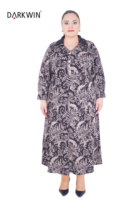 DARKWIN - B3859 DARKWIN ELBİSE DESENLI DARKWIN - B3859 DARKWIN ELBİSE DESENLI