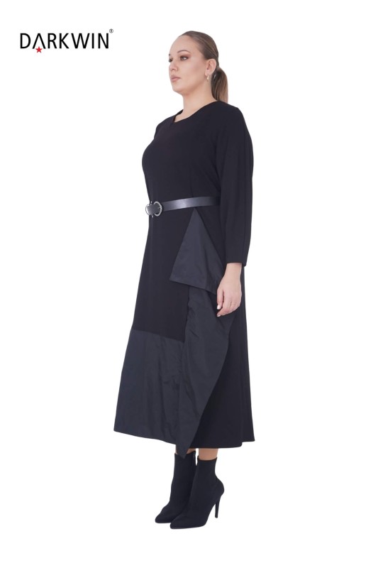 B3860 DARKWIN ELBİSE SIYAH - Thumbnail