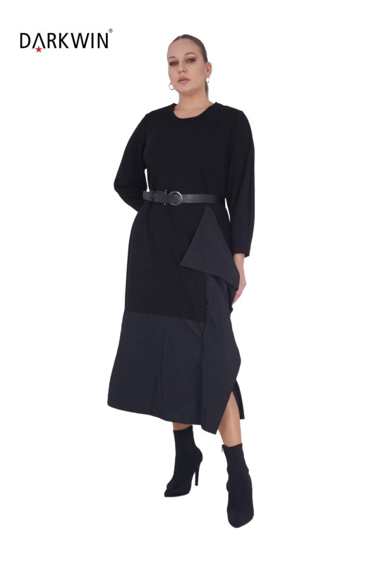 B3860 DARKWIN ELBİSE SIYAH - Thumbnail