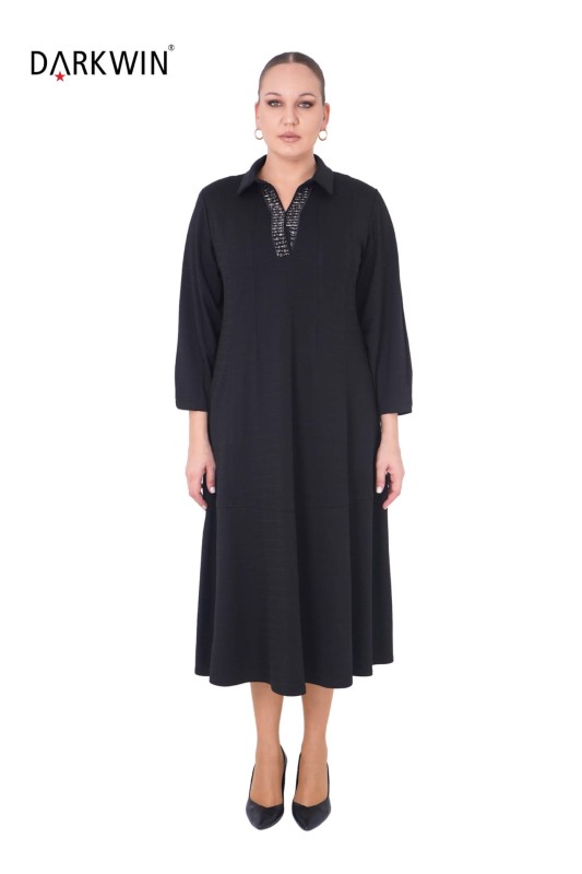 DARKWIN - B3863 DARKWIN ELBİSE SIYAH DARKWIN - B3863 DARKWIN ELBİSE SIYAH