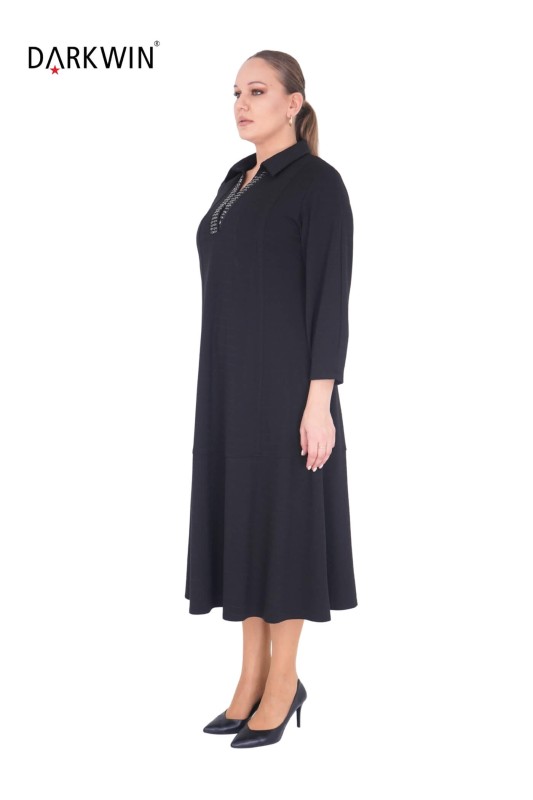 DARKWIN - B3863 DARKWIN ELBİSE SIYAH (1) DARKWIN - B3863 DARKWIN ELBİSE SIYAH (1)
