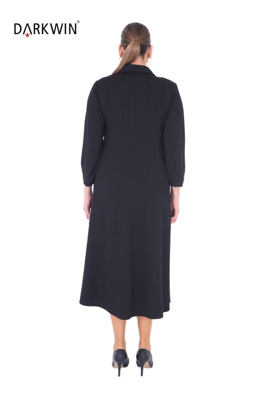 B3863 DARKWIN ELBİSE SIYAH - Thumbnail