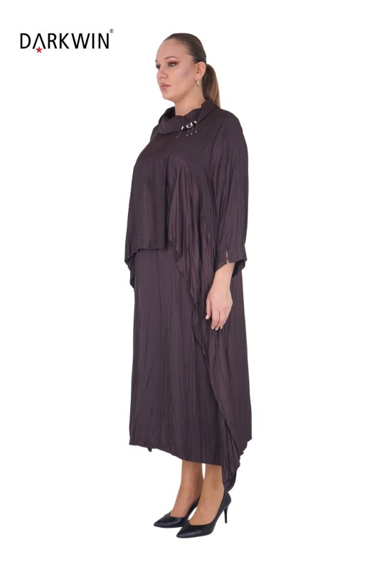DARKWIN - B3864 DARKWIN ELBİSE KAHVE (1) DARKWIN - B3864 DARKWIN ELBİSE KAHVE (1)