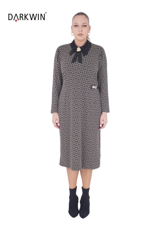 B3865 DARKWIN ELBİSE DESENLI - Thumbnail