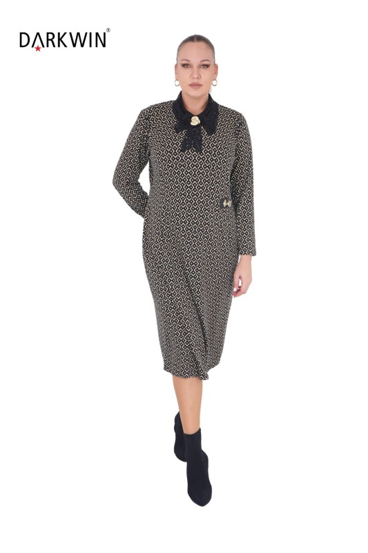 B3865 DARKWIN ELBİSE DESENLI - Thumbnail