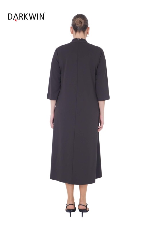 B3867 DARKWIN ELBİSE KAHVE - Thumbnail