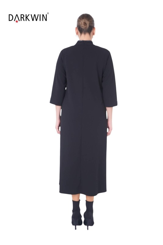 B3867 DARKWIN ELBİSE SIYAH - Thumbnail