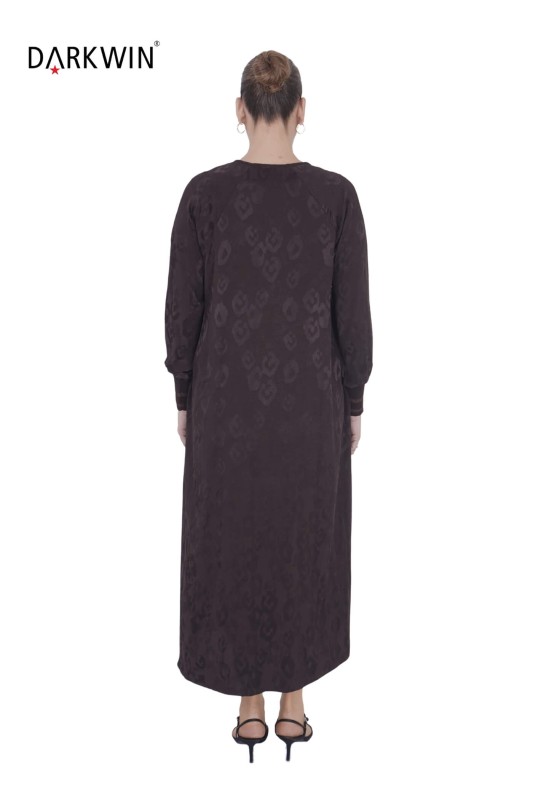 B3869 DARKWIN ELBİSE K.KAHVE - Thumbnail