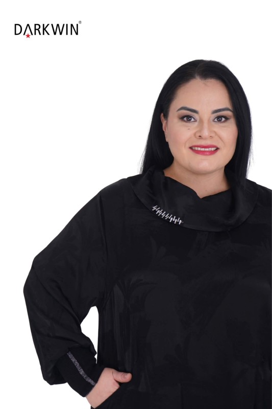 B3870 DARKWIN ELBİSE SIYAH - Thumbnail