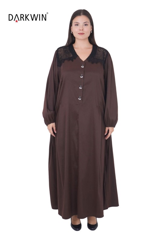 DARKWIN - B3871 DARKWIN ELBİSE KAHVE DARKWIN - B3871 DARKWIN ELBİSE KAHVE