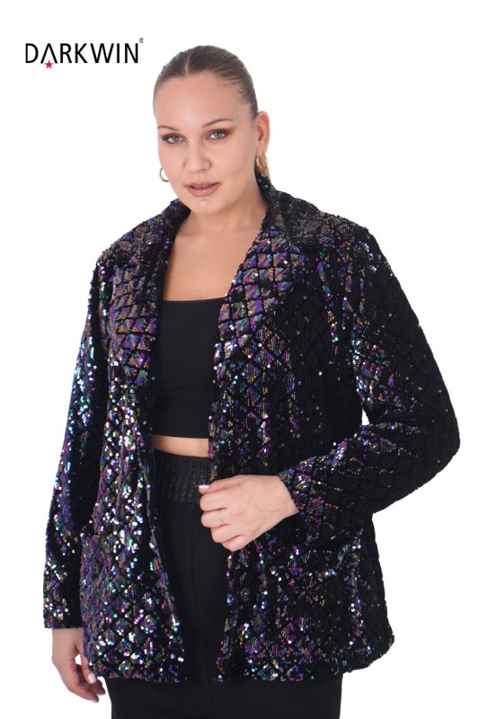 B3875 DARKWIN CEKET MOR - Thumbnail