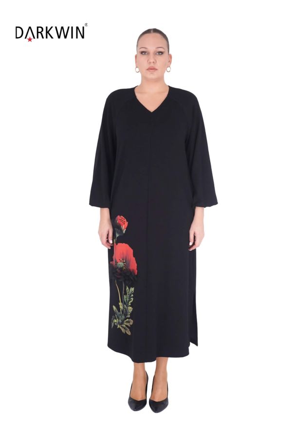 B3877 DARKWIN ELBİSE SIYAH - 1