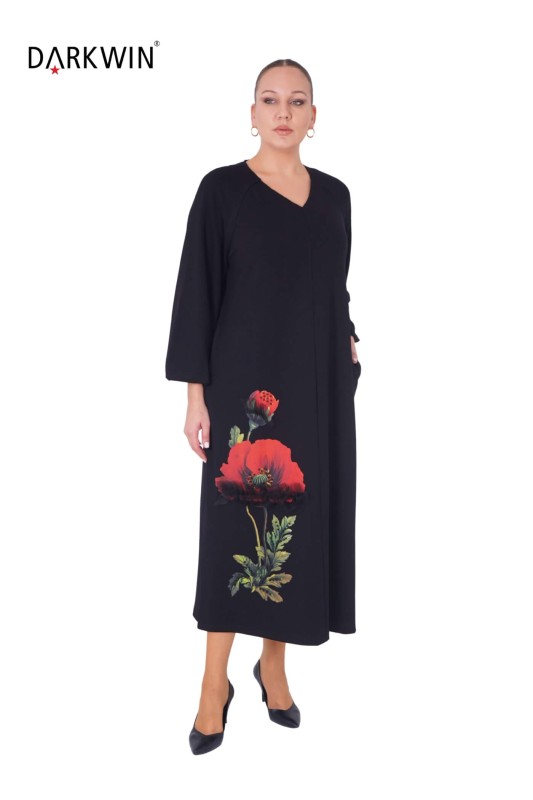 B3877 DARKWIN ELBİSE SIYAH - 4