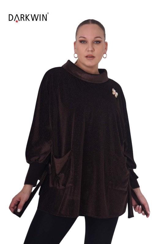 B3878 DARKWIN TUNİK K.KAHVE - Thumbnail