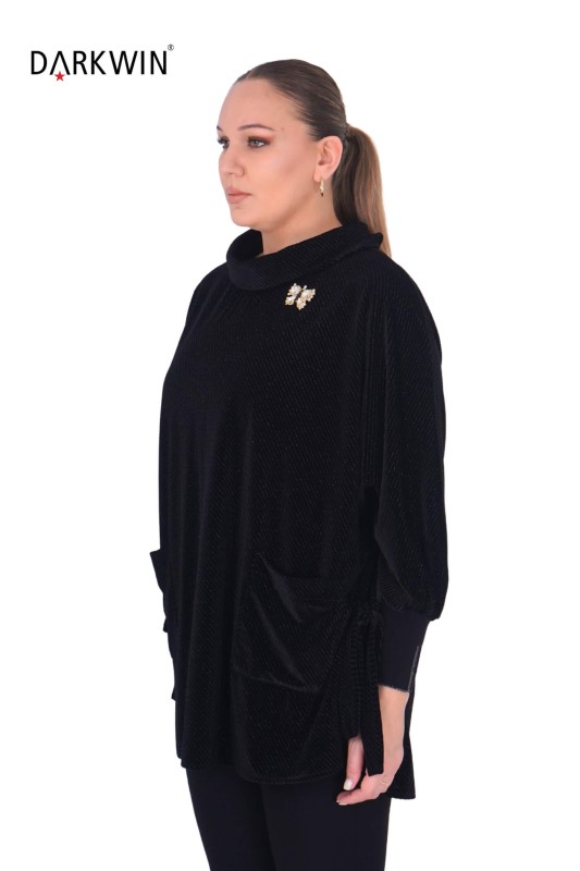 B3878 DARKWIN TUNİK SIYAH - Thumbnail