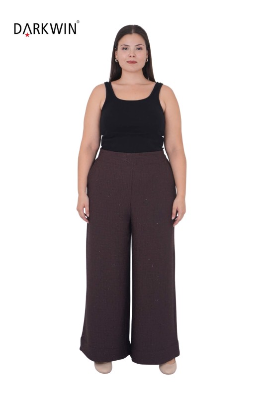 B3883 DARKWIN BLUZ-PANTOLON KAHVE - Thumbnail
