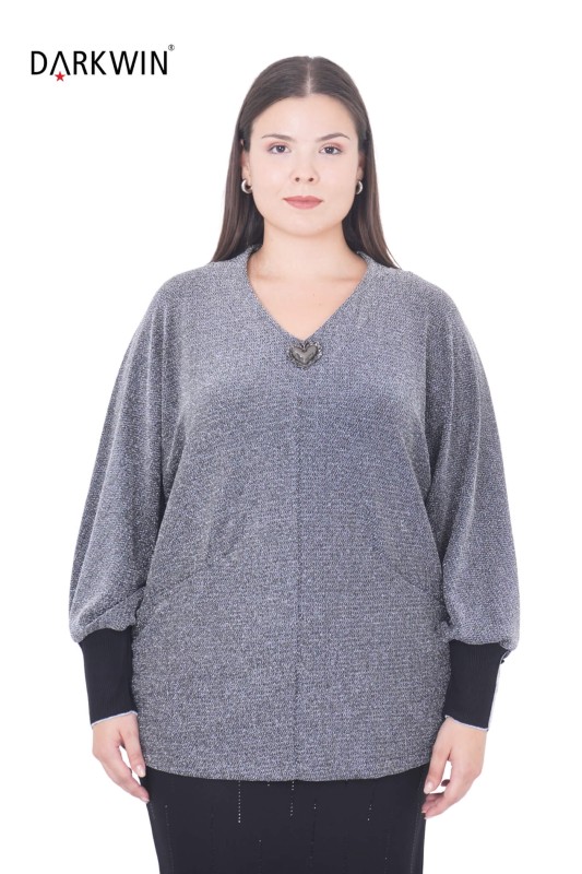 B3884 DARKWIN BLUZ GUMUS - Darkwin