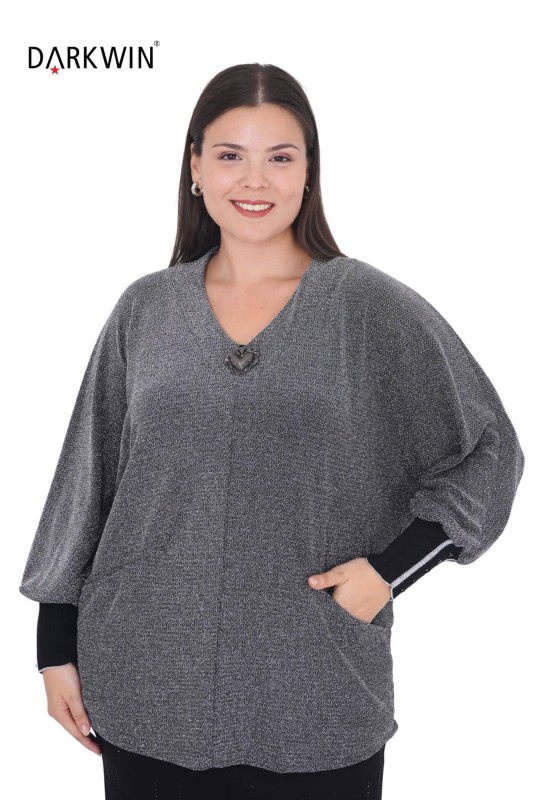 B3884 DARKWIN BLUZ GUMUS - 4