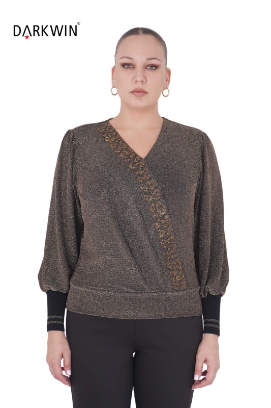 B3885 DARKWIN BLUZ ALTIN - DARKWIN