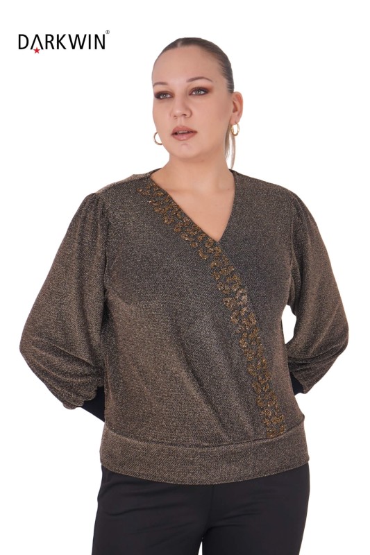 B3885 DARKWIN BLUZ ALTIN - 4