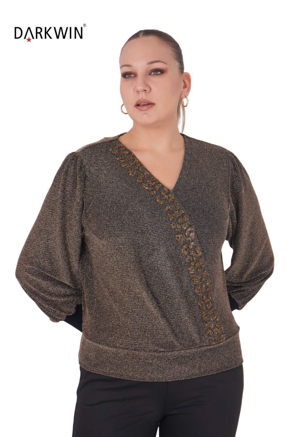 B3885 DARKWIN BLUZ ALTIN - 4