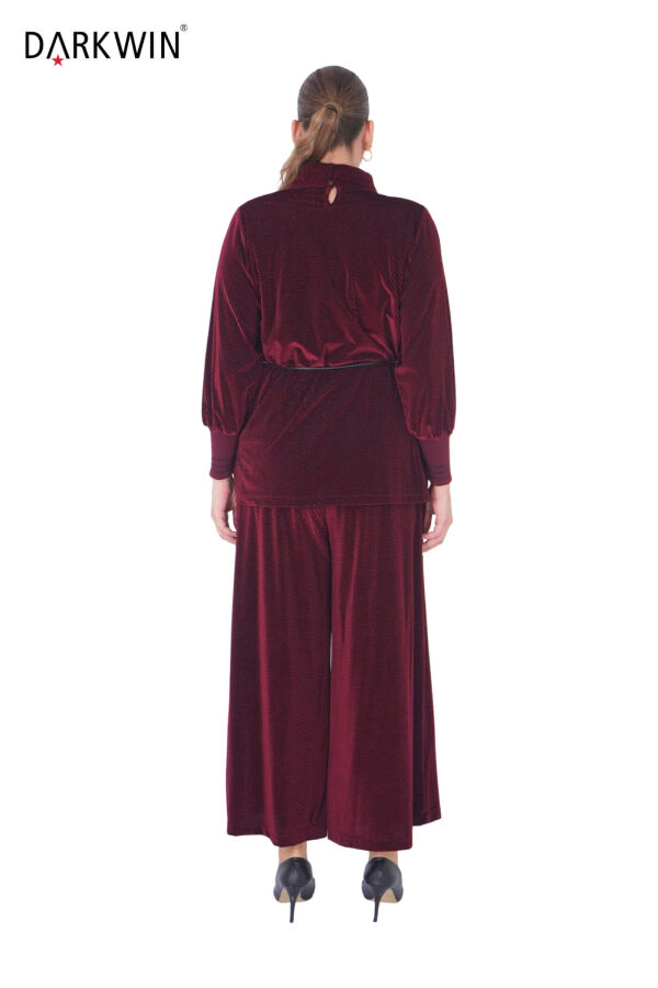 B3886 DARKWIN BLUZ-PANTOLON BORDO - 3