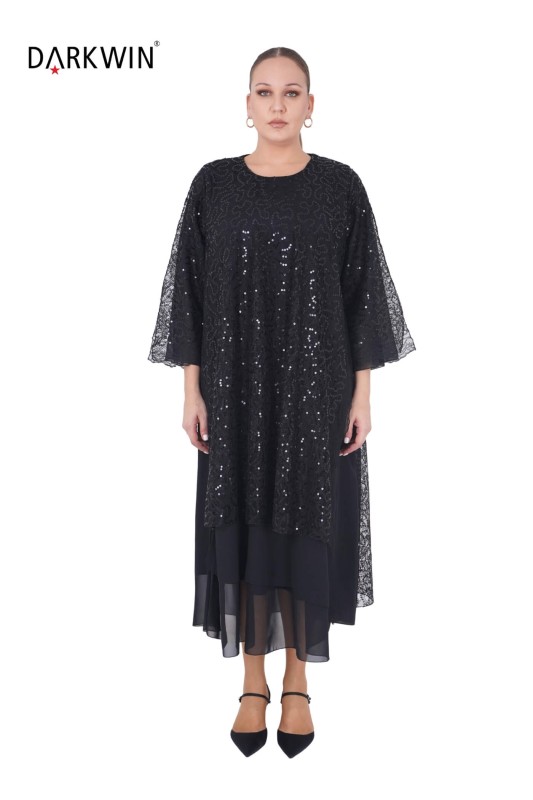 B3887 DARKWIN ELBİSE SIYAH - DARKWIN