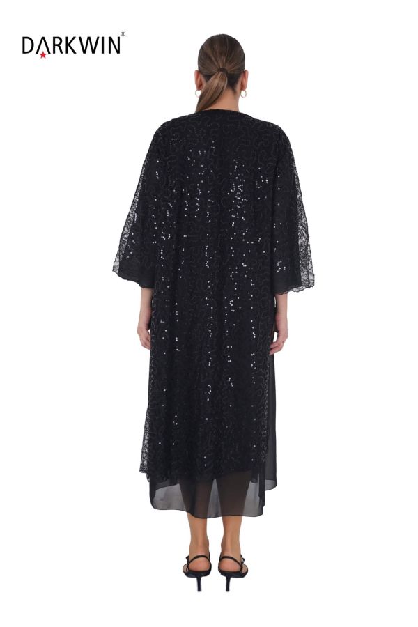 B3887 DARKWIN ELBİSE SIYAH - 3