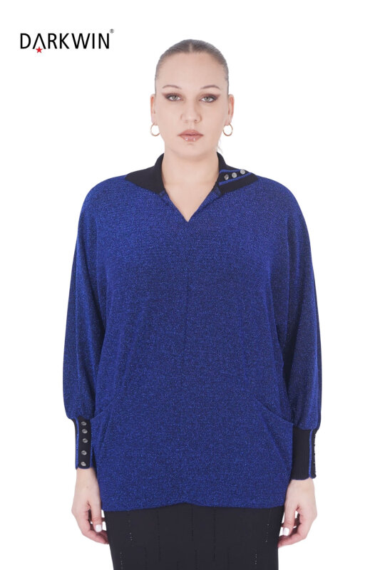 B3888 DARKWIN BLUZ SAKS - DARKWIN