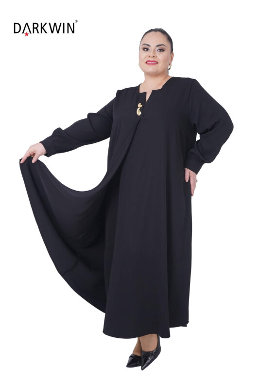 B3893 DARKWIN ELBİSE SIYAH - 4