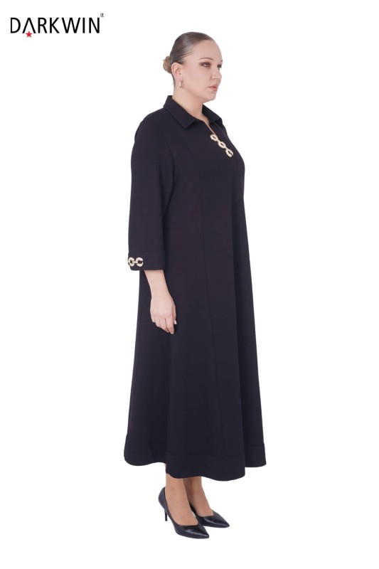 B3895 DARKWIN ELBİSE SIYAH - Darkwin (1)