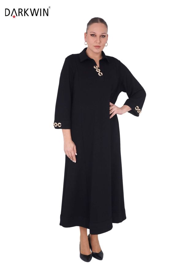 B3895 DARKWIN ELBİSE SIYAH - 4