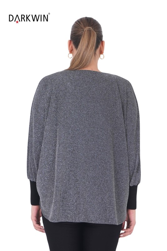 B3896 DARKWIN BLUZ GUMUS - Thumbnail