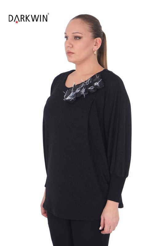 B3896 DARKWIN BLUZ SIYAH - Thumbnail