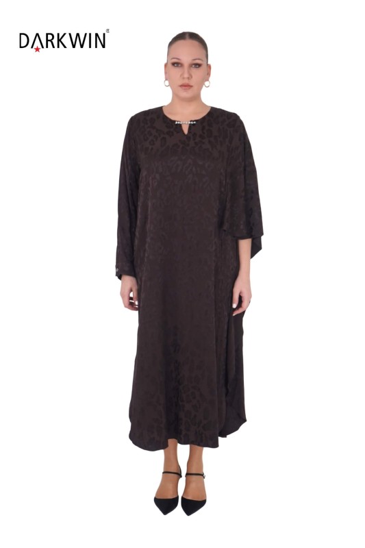 B3899 DARKWIN ELBİSE KAHVE - Darkwin