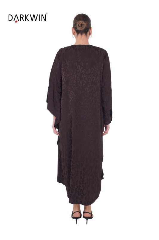 B3899 DARKWIN ELBİSE KAHVE - 3