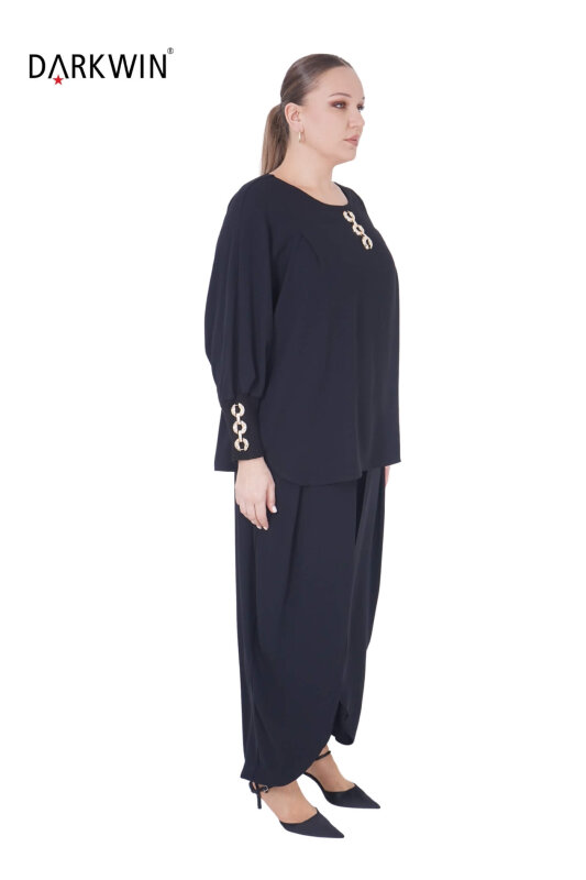 B3900 DARKWIN BLUZ-PANTOLON SIYAH - DARKWIN (1)