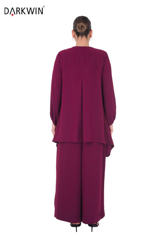 B3902 DARKWIN BLUZ-PANTOLON BORDO - 3