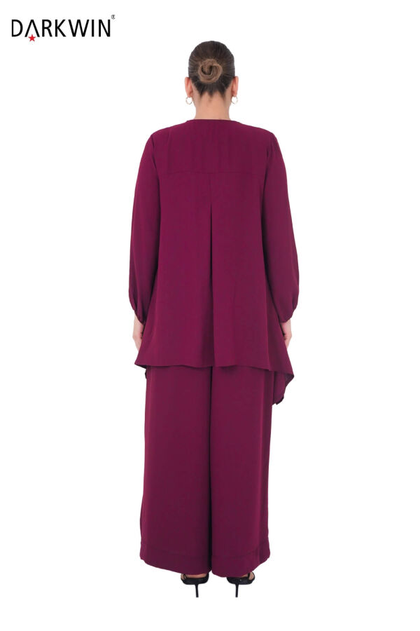 B3902 DARKWIN BLUZ-PANTOLON BORDO - 3