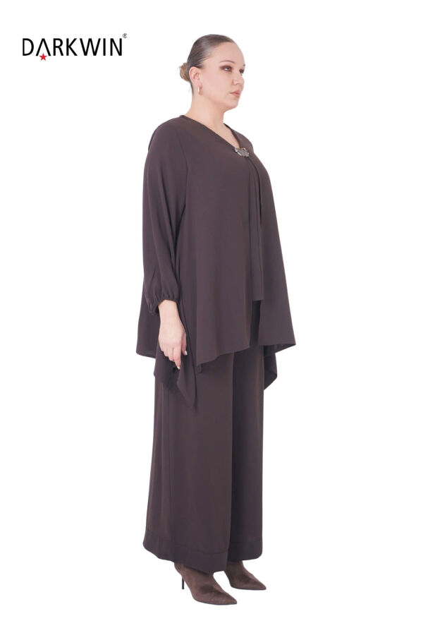 B3902 DARKWIN BLUZ-PANTOLON KAHVE - 2